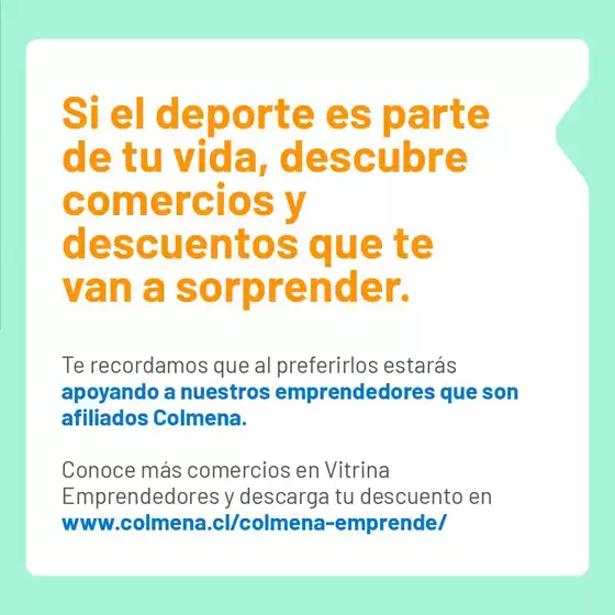 Descuentos exclusivos en deporte y salud!