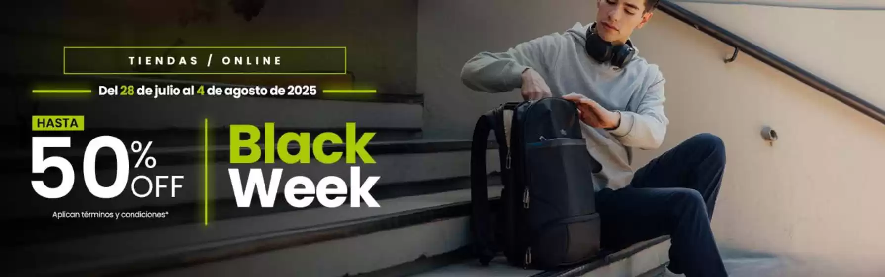 Black week! Hasta 50% Off.