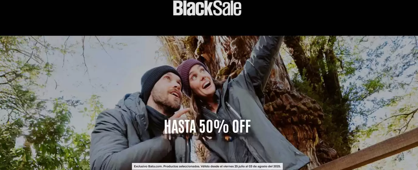 Black sale! Hasta 50% Off.