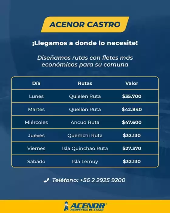 Llegamos a donde lo necesite!
