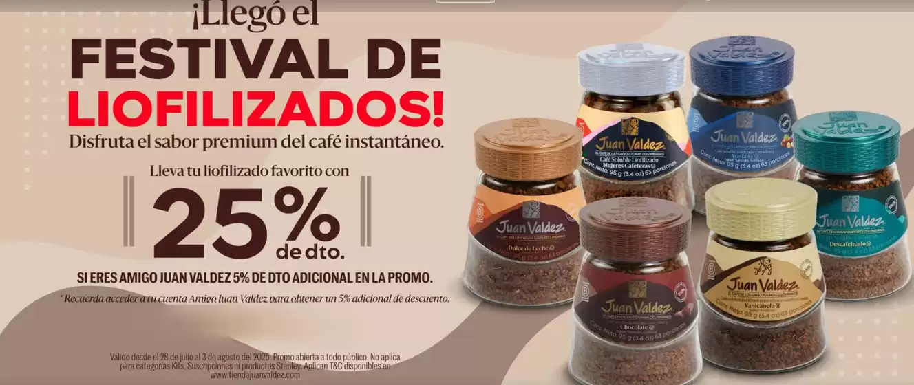 Hasta 25% de dto!
