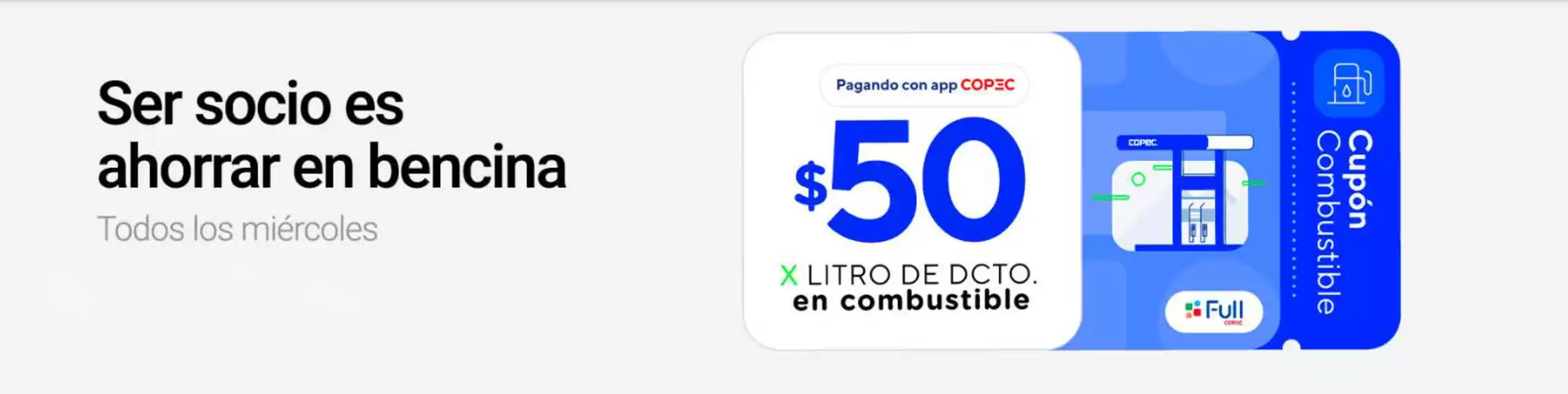 Ser socio es ahorrar en bencina!