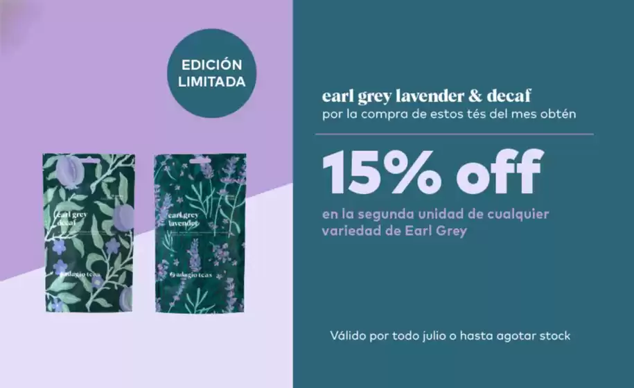 15% Off en la segunda unidad!