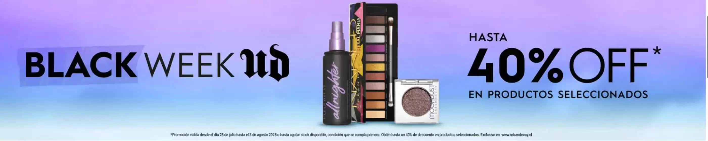 Black week! Hasta 40% Off.