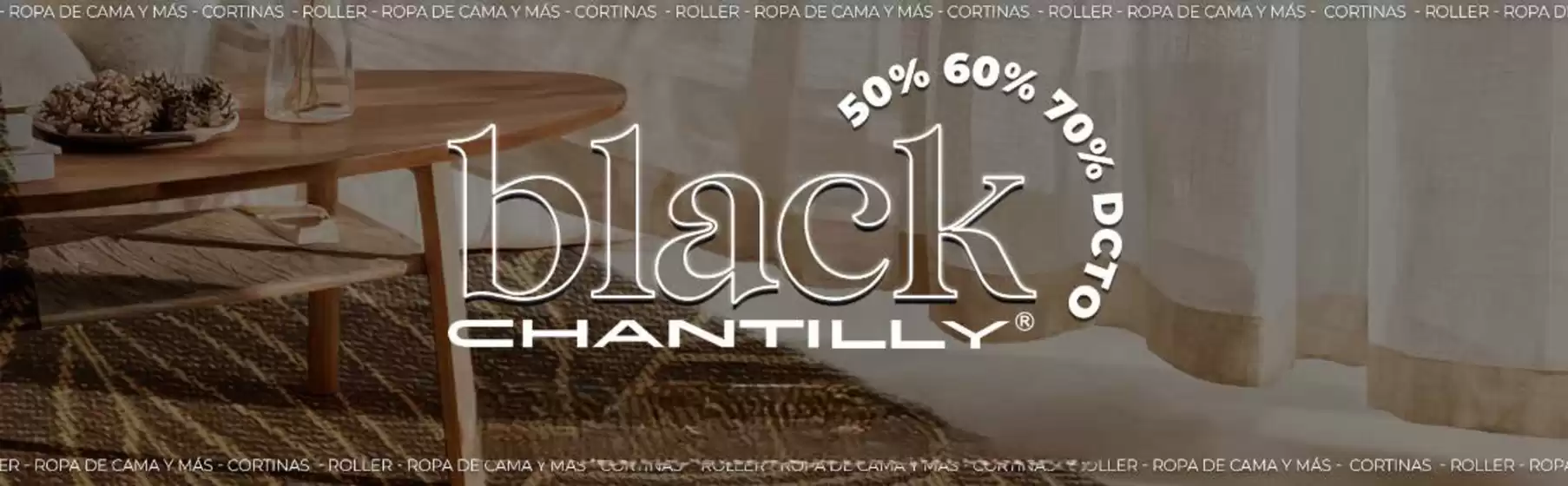 Black Chantilly! Hasta 70% dcto.