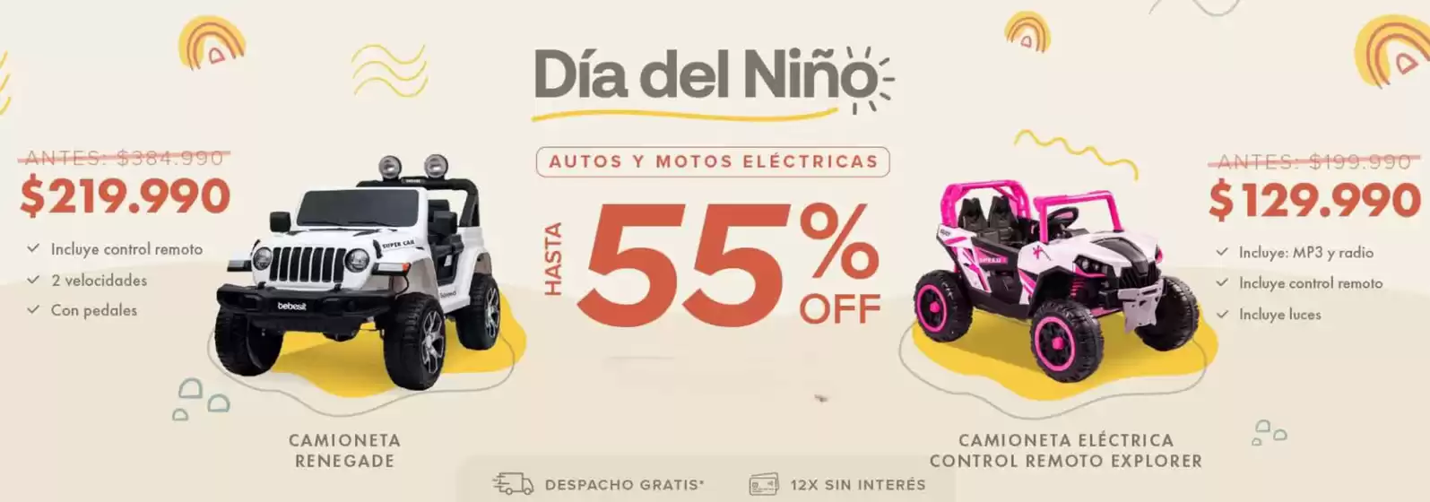 Día del Niño! Hasta 60% Off.