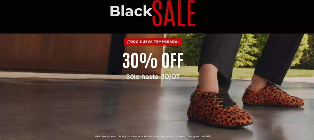 Catálogo Bata zapaterías en Santiago | Black sale! Hasta 50% Off. | 2025-07-31T00:00:00.000Z - 2025-08-14T00:00:00.000Z