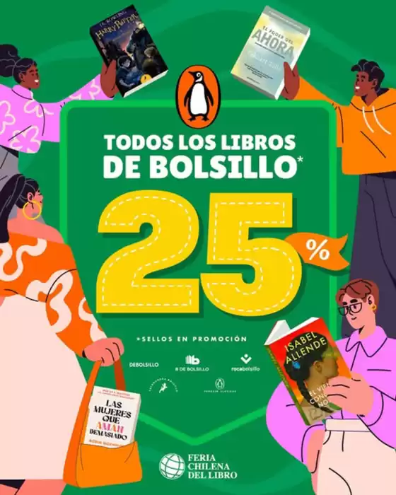Catálogo Feria Chilena del Libro en La Calera | Hassta 25% Off! | 2025-08-01T00:00:00.000Z - 2025-08-16T00:00:00.000Z