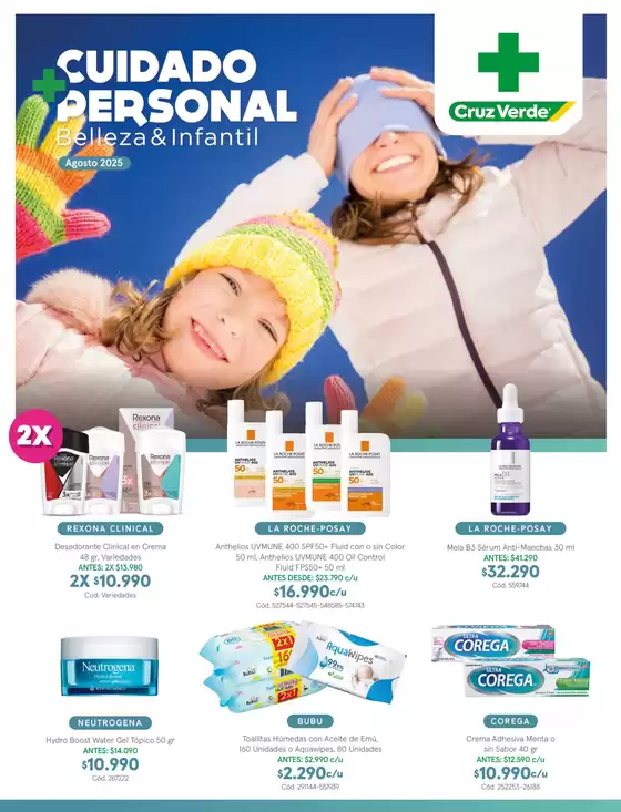 Catálogo Cruz Verde en La Calera | Ofertas principales para todos los clientes | 2025-08-01T00:00:00.000Z - 2025-08-31T00:00:00.000Z