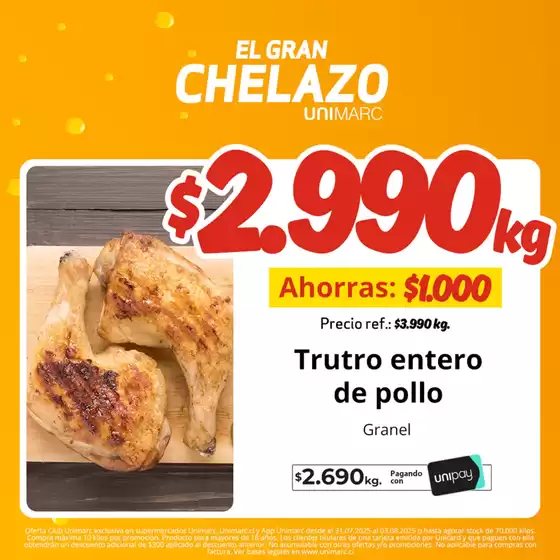 Catálogo Unimarc en La Calera | Descuentos y promociones | 2025-07-31T00:00:00.000Z - 2025-08-03T00:00:00.000Z