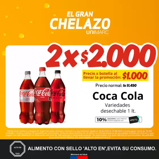 Catálogo Unimarc en Chiguayante | Gangas exclusivas | 2025-06-18T00:00:00.000Z - 2025-08-19T00:00:00.000Z
