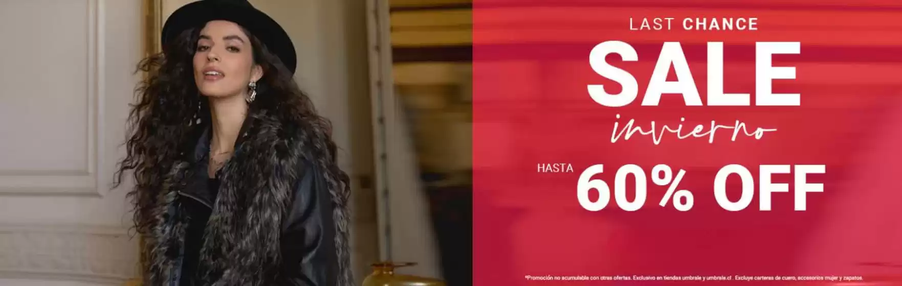 Last chance! Hasta 60% Off.