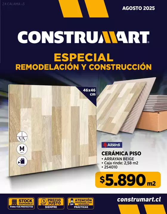 Catálogo Construmart en Victoria | Promociones actuales | 2025-08-01T00:00:00.000Z - 2025-08-31T00:00:00.000Z