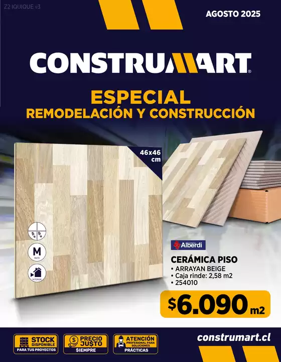 Catálogo Construmart en Victoria | Ofertas principales para todos los cazadores de gangas | 2025-08-01T00:00:00.000Z - 2025-08-31T00:00:00.000Z
