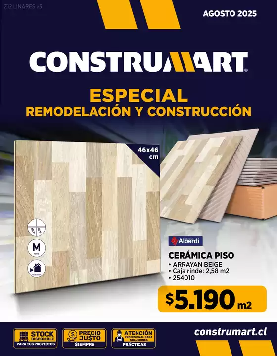 Catálogo Construmart en Victoria | Descubre ofertas atractivas | 2025-08-01T00:00:00.000Z - 2025-08-31T00:00:00.000Z