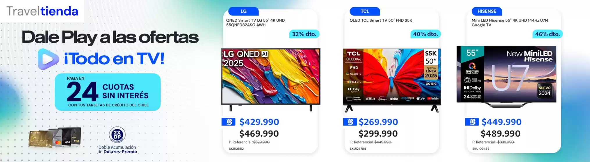 Oferta exclusivos! Hasta 50% dcto.