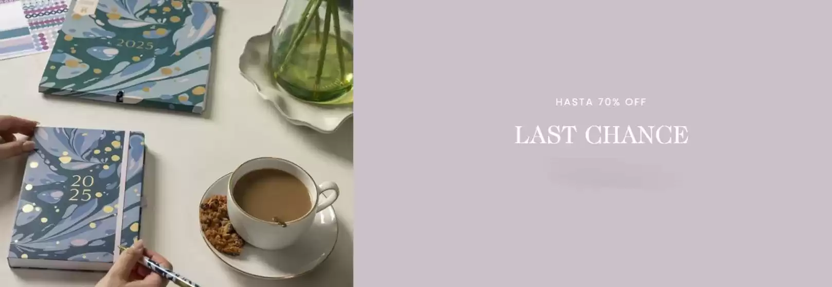 Last chance! Hasta 70% Off.