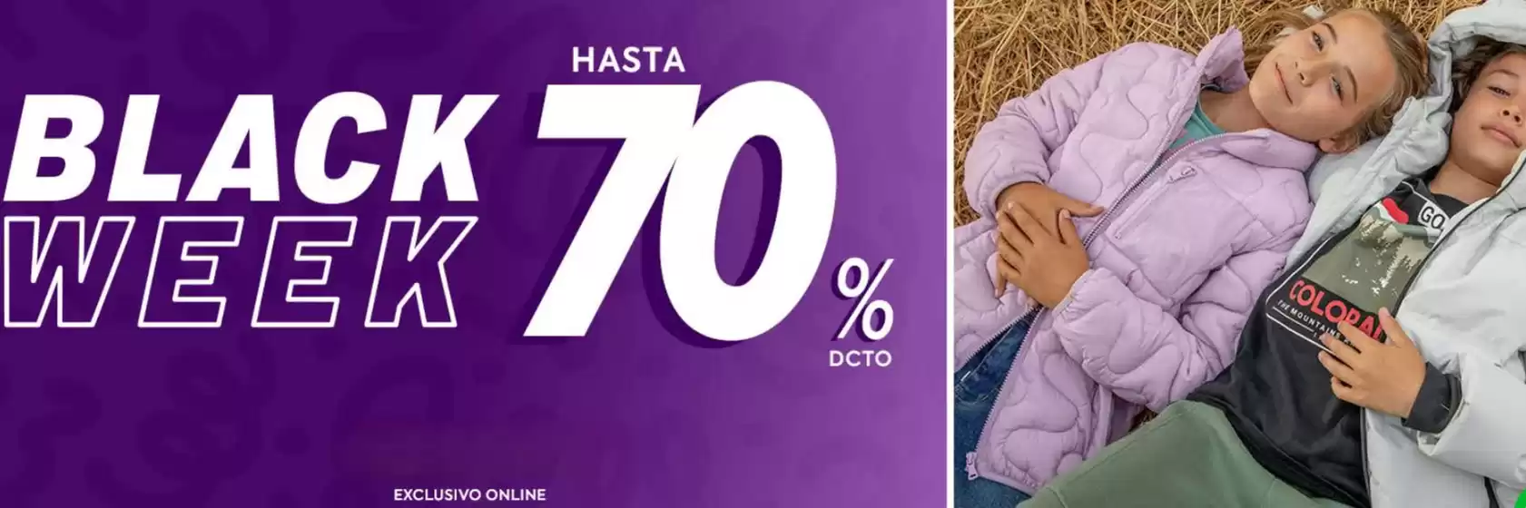Black week! Hasta 70% dcto!