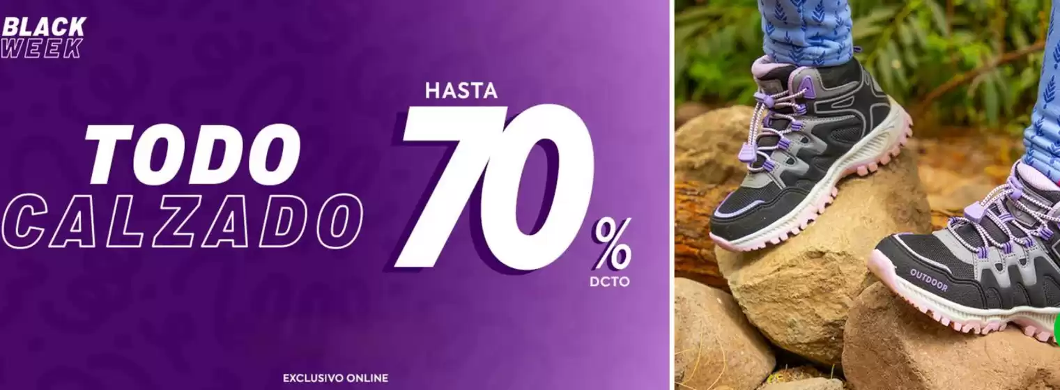 Black week! Hasta 70% dcto!