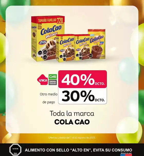 Grandes descuentos en productos seleccionados