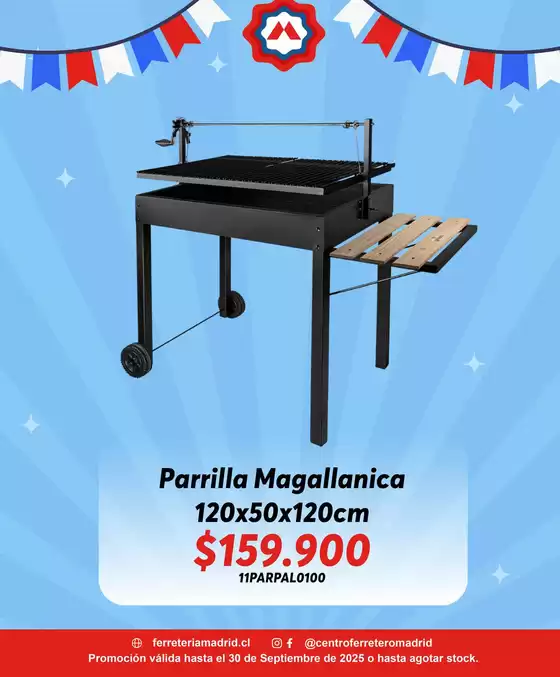 Ya llegaron las parrillas a carbón a Ferretería Madrid!