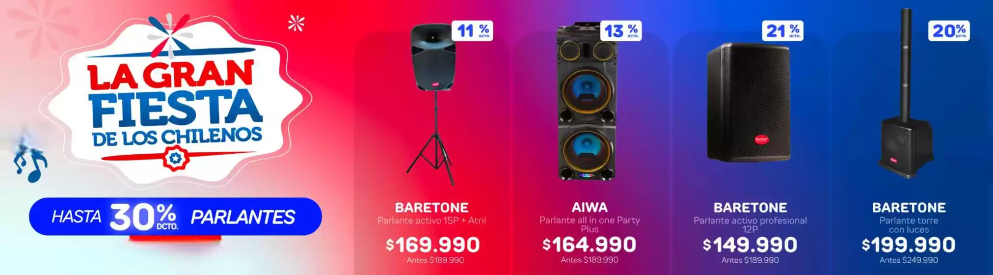 La gran fiesta! Hasta 50% dcto.