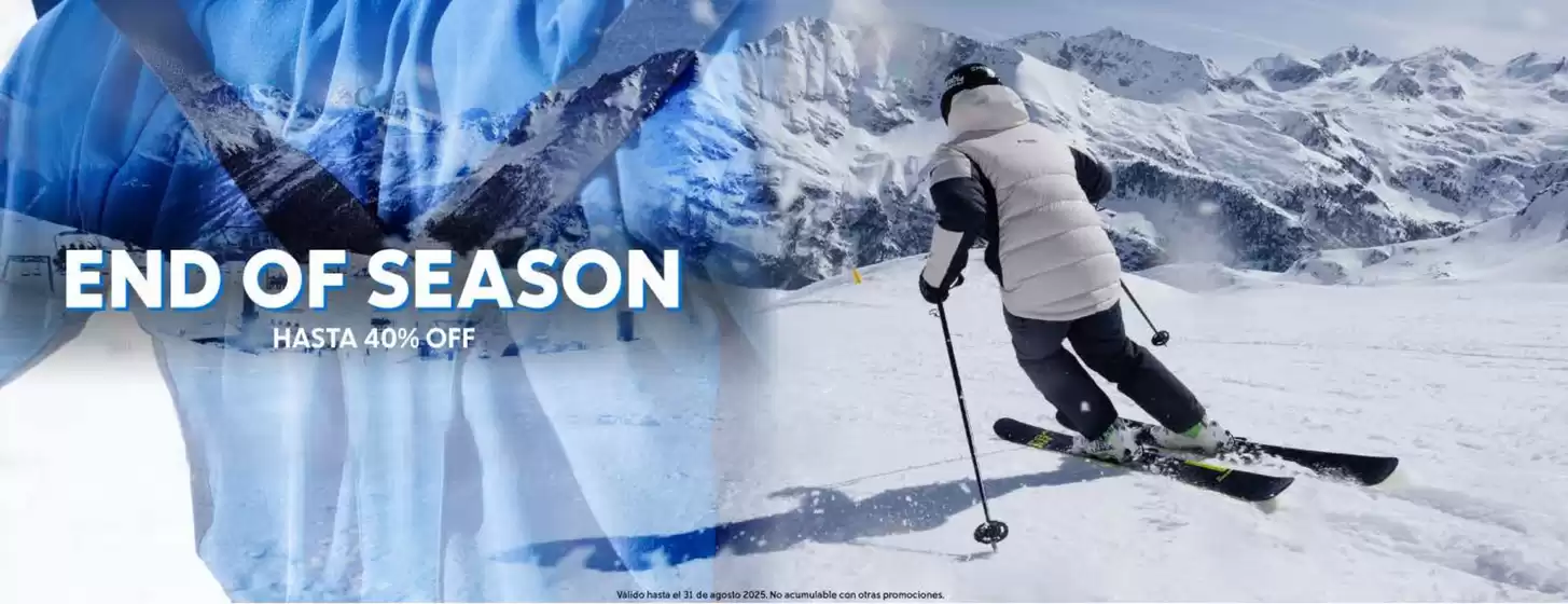 End of season! Hasta 40% Off.