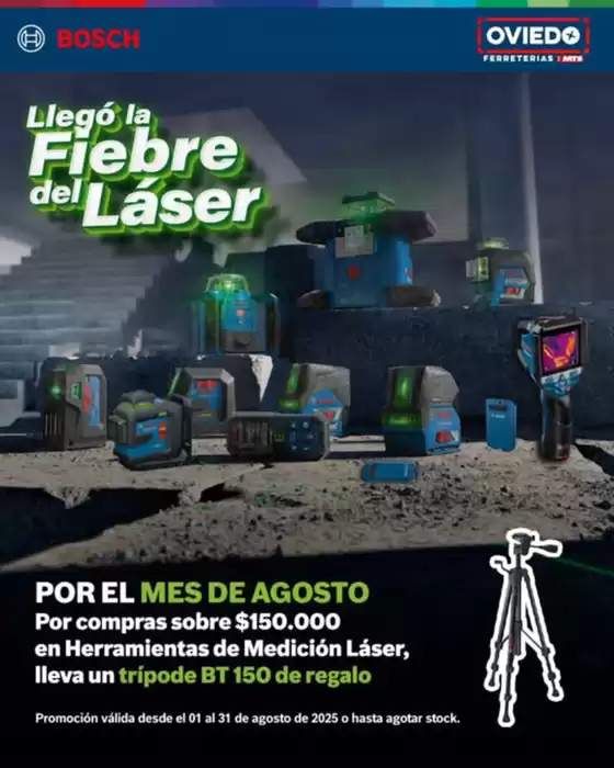 Llegó la fiebre del láser en Oviedo Ferreterías!