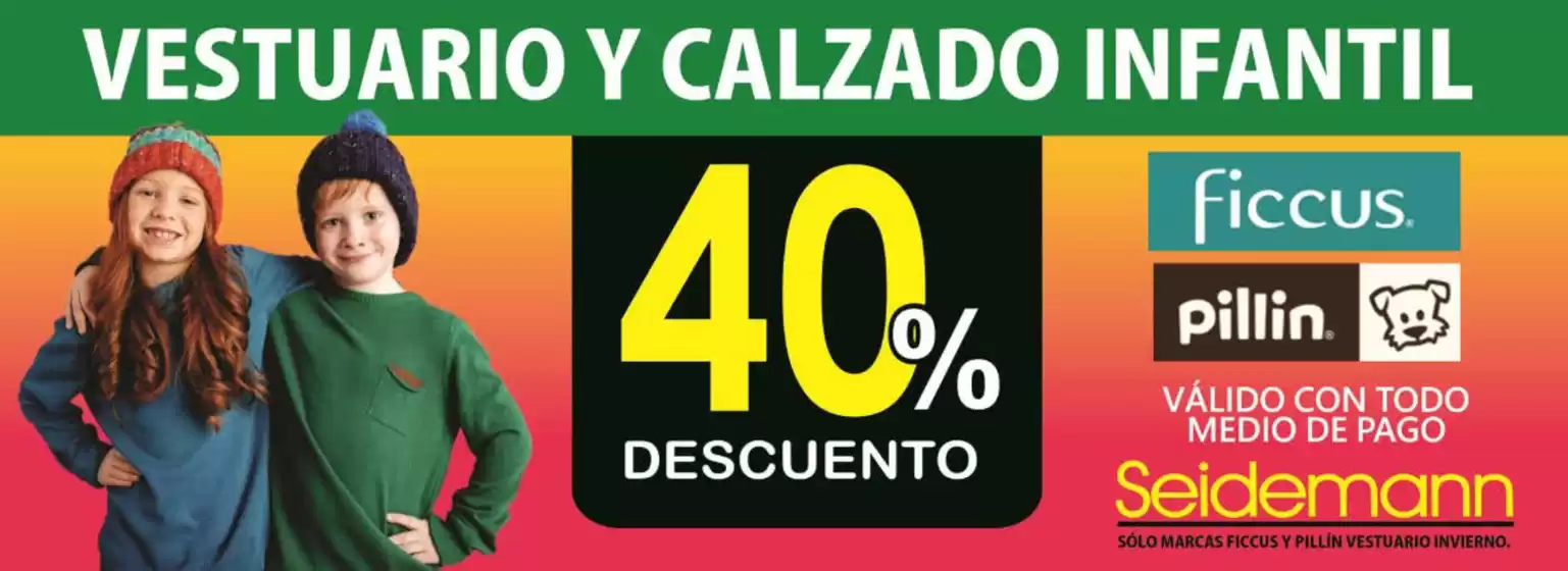Hasta 40% descuento!