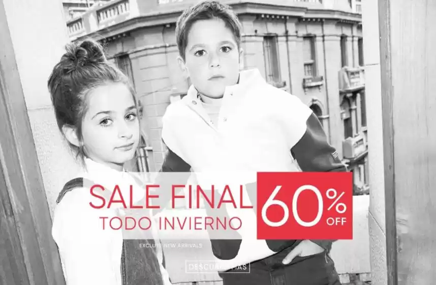 Sale final todo invierno! Hasta 60% Off.