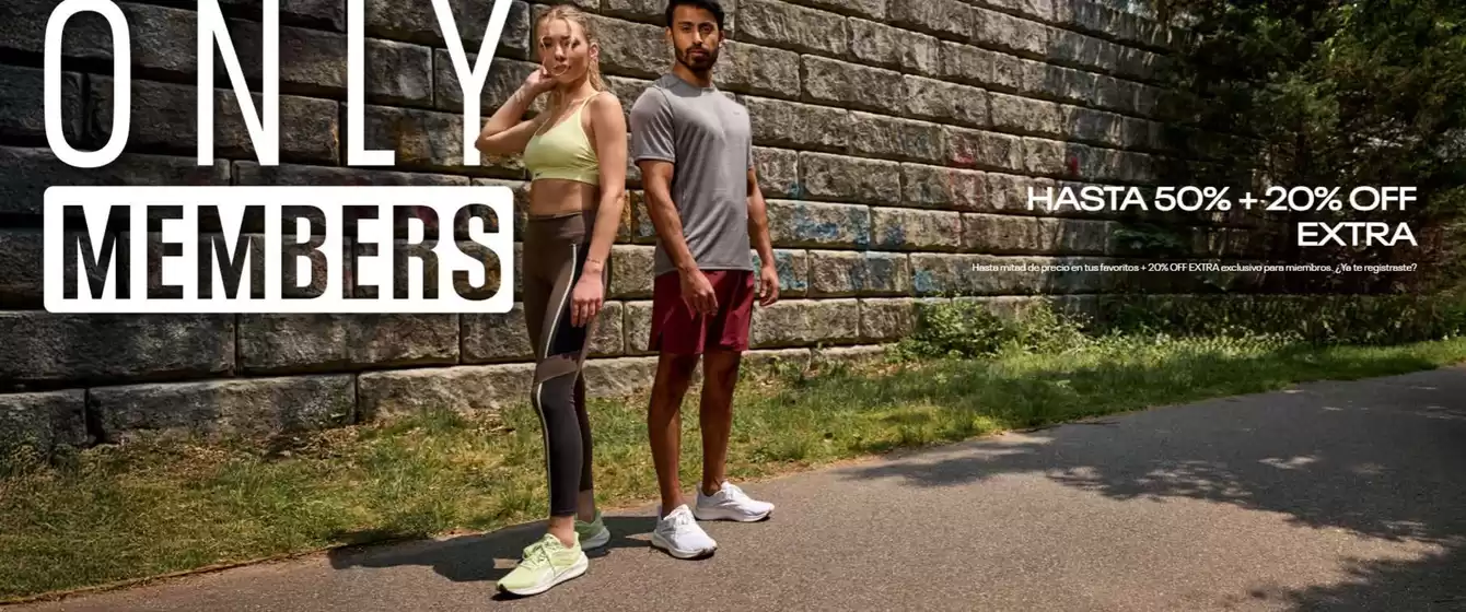 Catálogo Reebok | Only members! Hasta 50% + 20% Off extra. | 2025-08-26T00:00:00.000Z - 2025-09-10T00:00:00.000Z