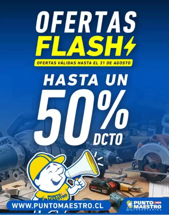 Catálogo Punto Maestro en Concepción | Oferta flash! Hasta 50% dcto. | 2025-08-26T00:00:00.000Z - 2025-08-31T00:00:00.000Z