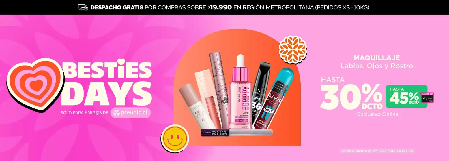 Catálogo PreUnic en Antofagasta | Ofertas principales y descuentos | 2025-08-25T00:00:00.000Z - 2025-09-04T00:00:00.000Z