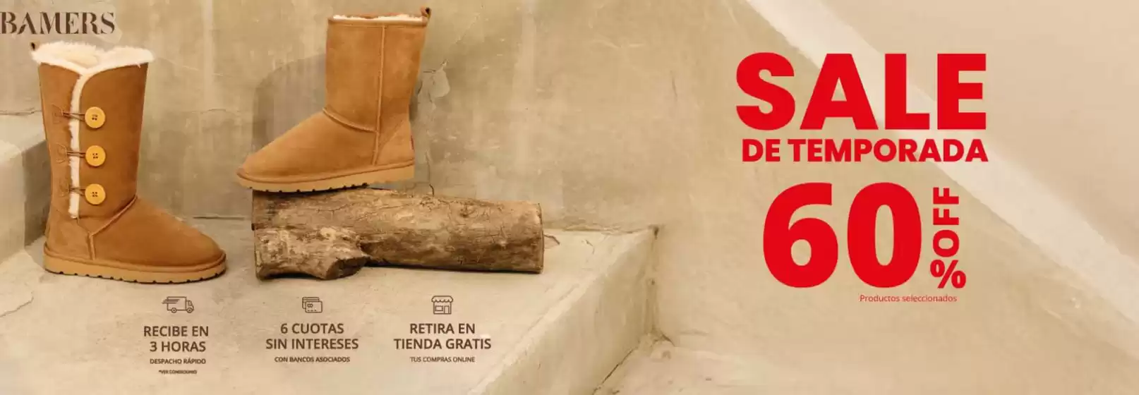 Catálogo Bamers en Valparaíso | Sale de temporada 60% Off! | 2025-08-26T00:00:00.000Z - 2025-09-10T00:00:00.000Z