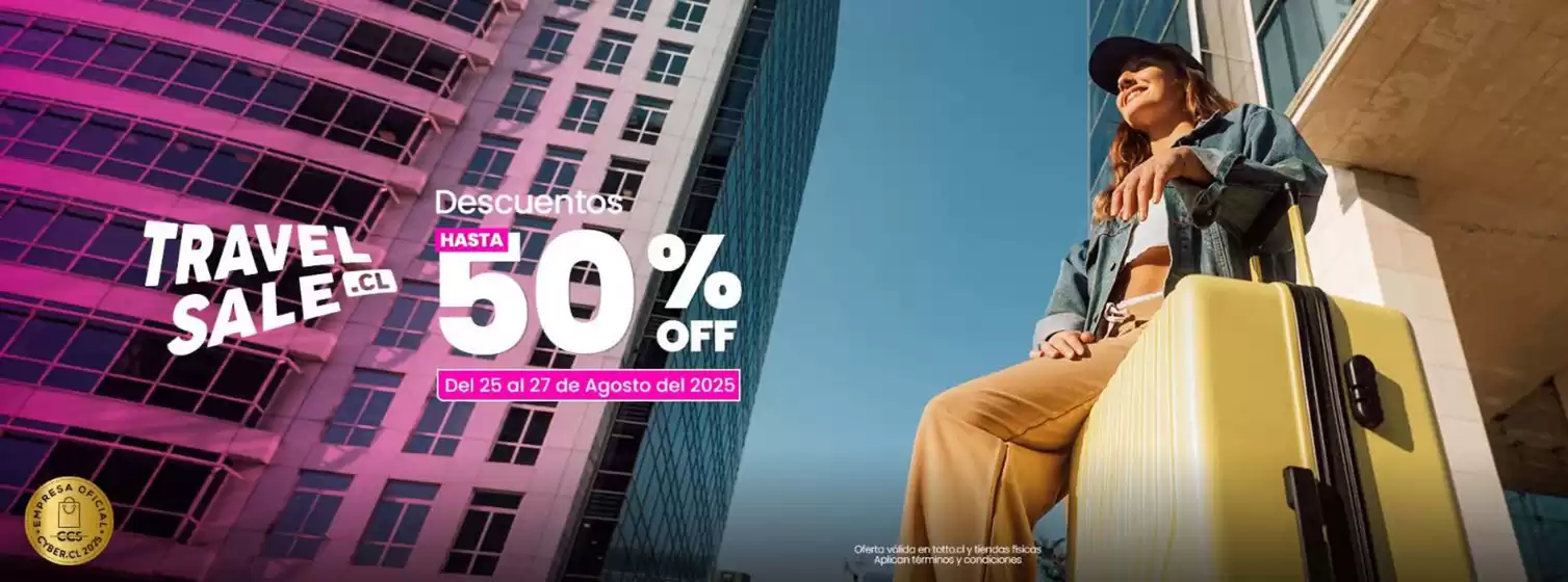 Catálogo Totto en Valparaíso | Travel sale! Hasta 50% Off. | 2025-08-26T00:00:00.000Z - 2025-09-11T00:00:00.000Z