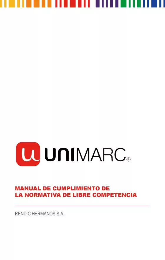 Catálogo Unimarc en Antofagasta | MANUAL LIBRE COMPETENCIA MAYO 2024 UNIMARC | 2025-08-26T00:00:00.000Z - 2025-09-09T00:00:00.000Z