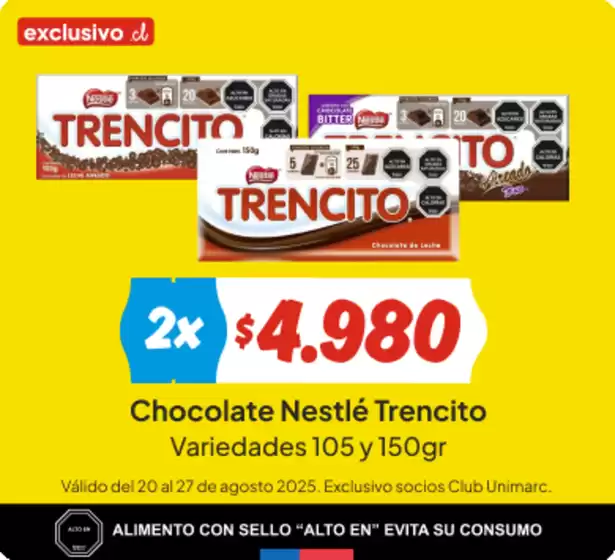 Catálogo Unimarc en Las Condes | Gangas exclusivas | 2025-08-20T00:00:00.000Z - 2025-08-27T00:00:00.000Z