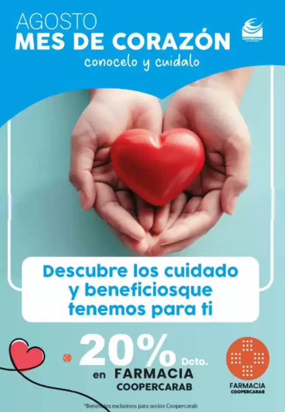 Hasta 20% dcto en Farmacia Coopercarab!