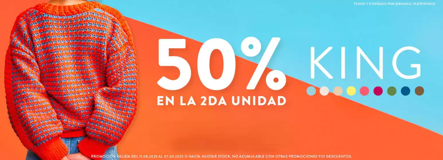50% en la 2da unidad!