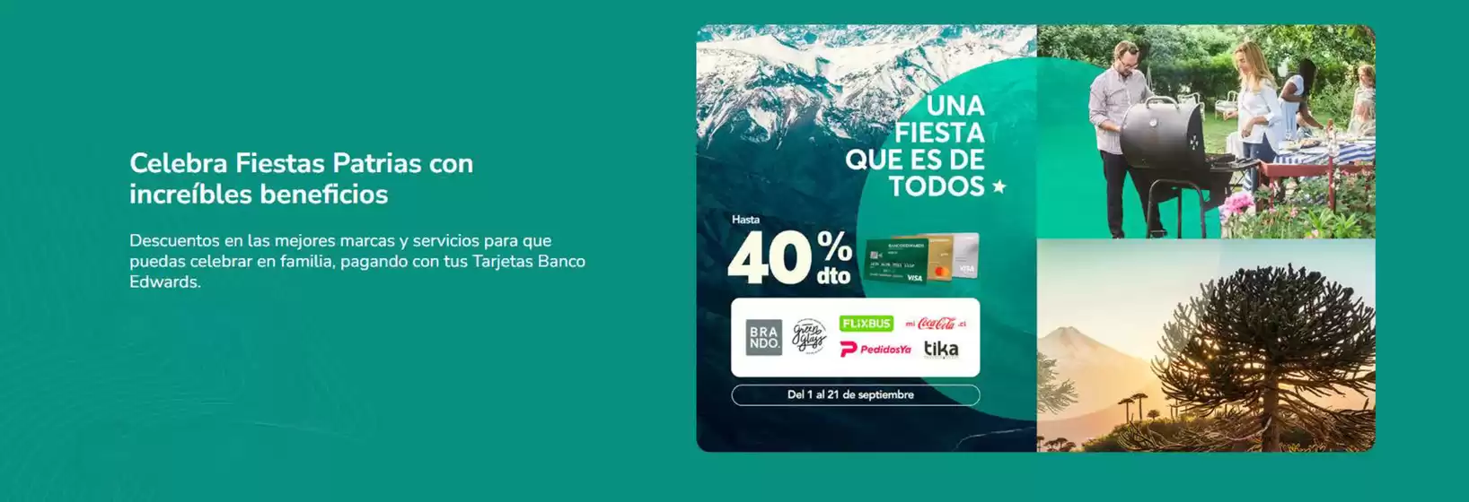 Celebra Fiestas Patrias con increíbles beneficios!