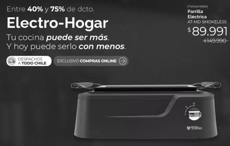 Entre 40% y 75% de dcto!