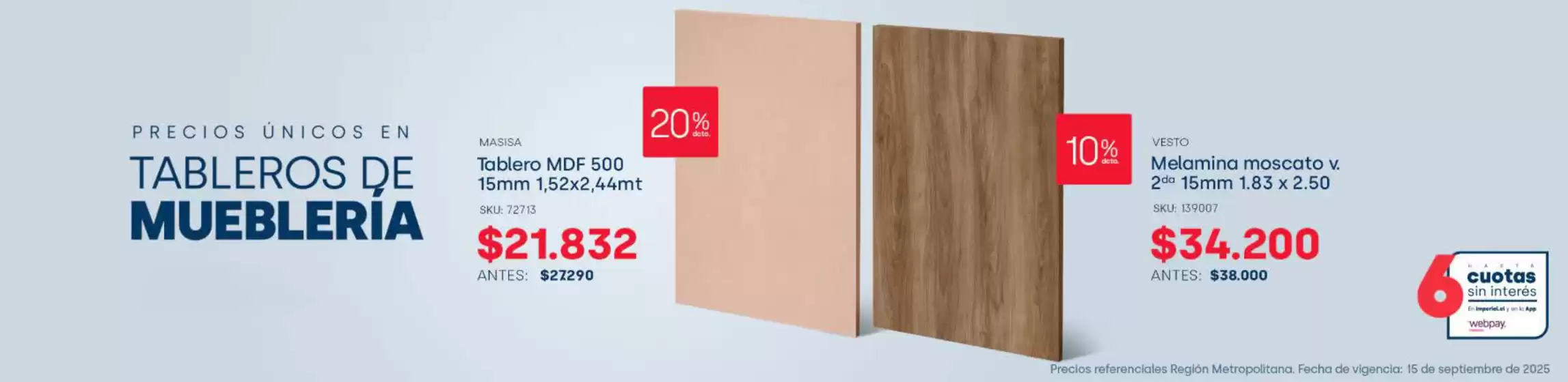 Catálogo Imperial en Las Condes | Oferta promocional! | 2025-09-03T00:00:00.000Z - 2025-09-15T00:00:00.000Z