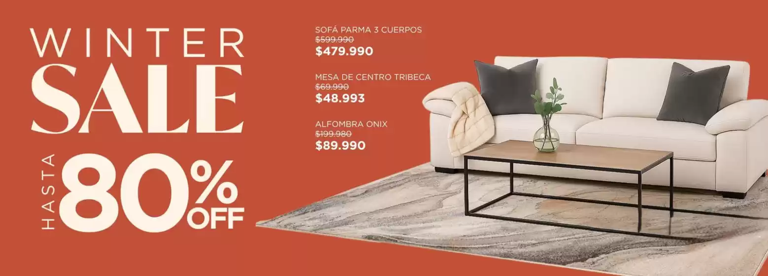 Winter sale! Hasta 80% Off.