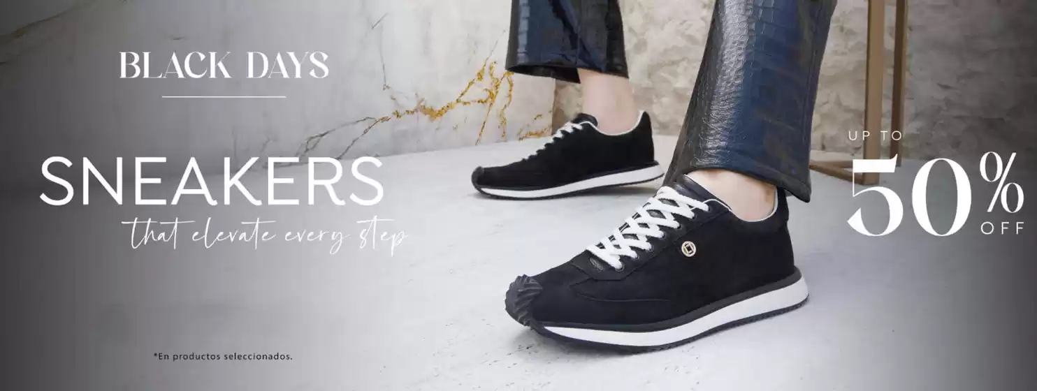 Black days! Hasta 50% Off.