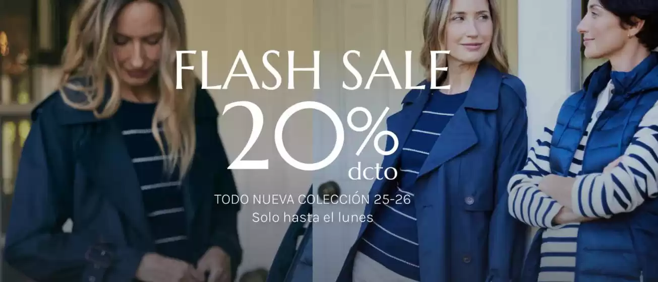 Flash sale! Hasta 20% dcto.