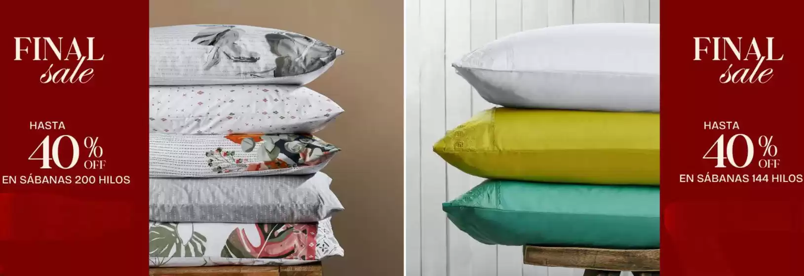 Final sale! Hasta 50% Off.