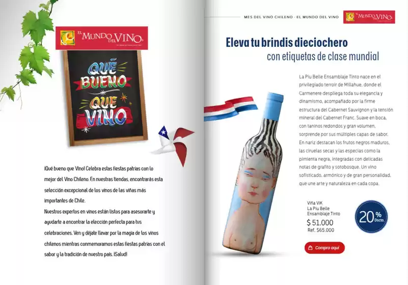 Celebra septiembre con El Mundo del Vino!