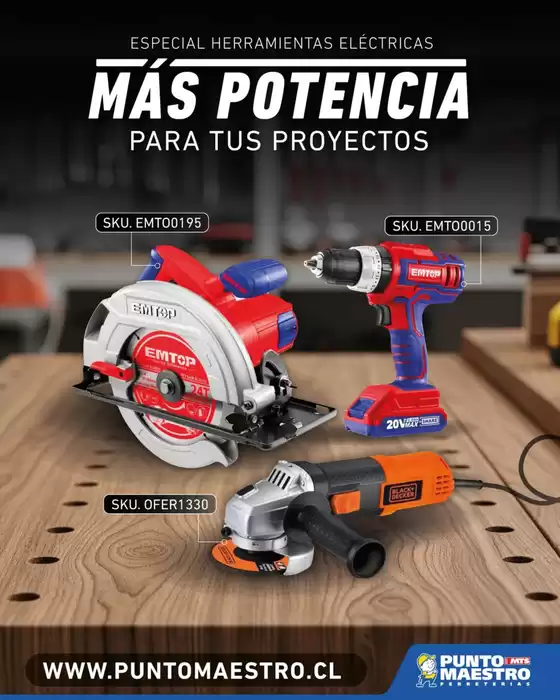 Catálogo Punto Maestro en San Bernardo | Hasta 38% dcto! | 2025-09-15T00:00:00.000Z - 2025-09-30T00:00:00.000Z