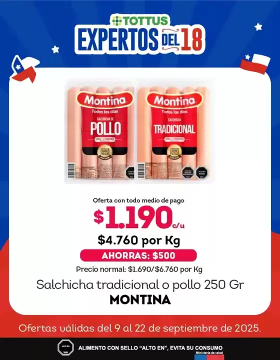 Catálogo Tottus en Villarrica | Ofertas y promociones actuales | 2025-09-15T00:00:00.000Z - 2025-09-29T00:00:00.000Z