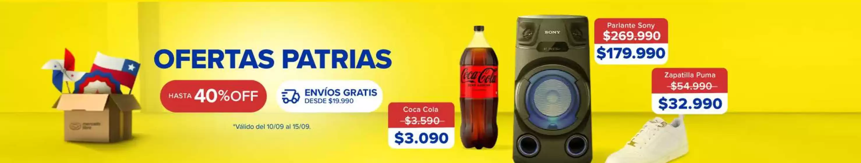 Catálogo Mercado Libre en Macul | Ofertas Patrias! Hasta 40% Off. | 2025-09-15T00:00:00.000Z - 2025-09-29T00:00:00.000Z